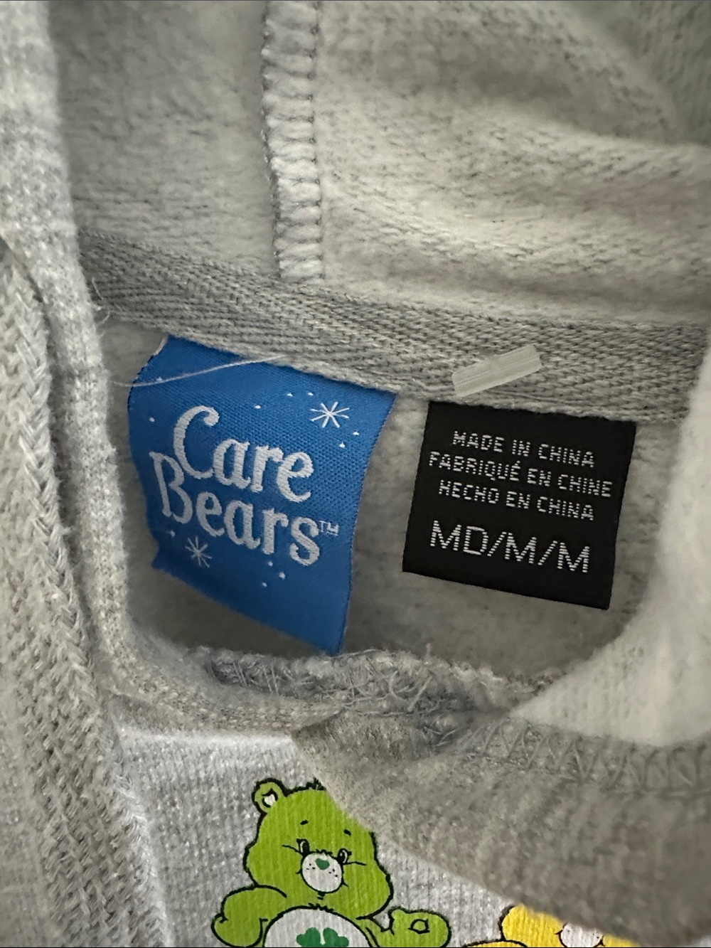 Care Bears Gray Hoodie Care Bears Graphics - Picture 2 of 4
